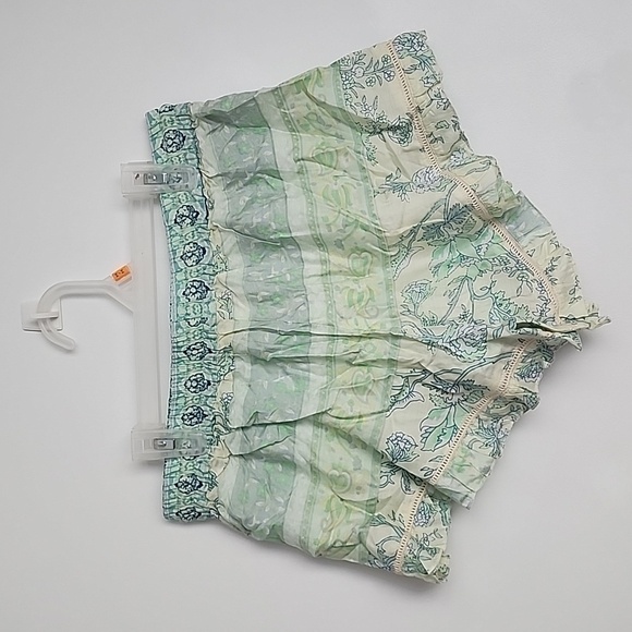 Z&L Europe Boho Print Ruffled Hem Tassel Shorts b61 - Picture 5 of 8